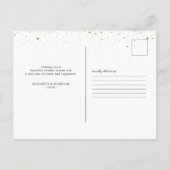 引っ越しのお知らせの新居 ポストカード (裏面)