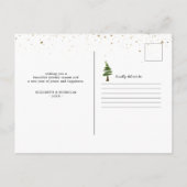 引っ越しのお知らせの新居 ポストカード (裏面)