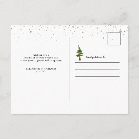 引っ越しのお知らせの新居 ポストカード (裏面)