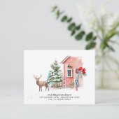 引っ越しのお知らせの新居 ポストカード (スタンド正面)