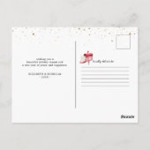 引っ越しのお知らせの新居 ポストカード (裏面)