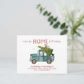 引っ越しのお知らせの新居 ポストカード (スタンド正面)