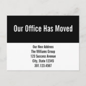 引っ越しのお知らせはがきを引っ越しました 案内ポストカード (正面)