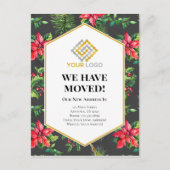 引っ越しのお知らせクリスマス用はがき ポストカード (正面)