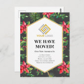引っ越しのお知らせクリスマス用はがき ポストカード (正面/裏面)