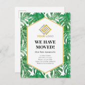 引っ越しのお知らせ熱帯ビジネスはがき ポストカード (正面/裏面)