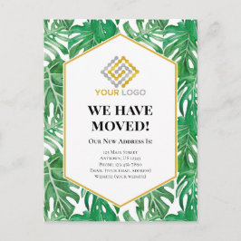 引っ越しのお知らせ熱帯ビジネスはがき ポストカード