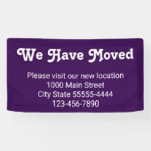 引っ越しのお越し先はパープル 横断幕 (横)