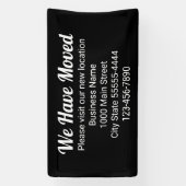 引っ越しのお越し先はブラック 横断幕 (縦)