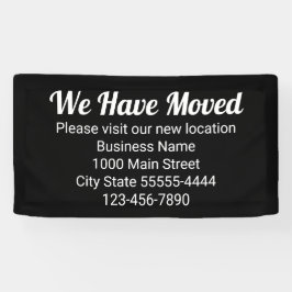 引っ越しのお越し先はブラック 横断幕