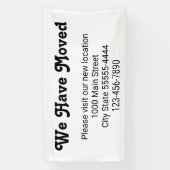 引っ越しのお越し先はホワイト 横断幕 (縦)