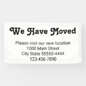 引っ越しのお越し先はホワイト 横断幕 (横)