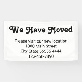 引っ越しのお越し先はホワイト 横断幕