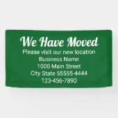 引っ越しのお越し先は緑 横断幕 (横)