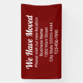 引っ越しのお越し先はDk Red 横断幕 (縦)