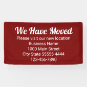引っ越しのお越し先はDk Red 横断幕 (横)