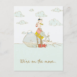 引っ越しはがきに入りました ポストカード
