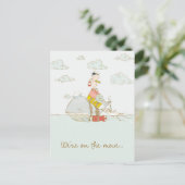 引っ越しはがきに入りました ポストカード (スタンド正面)