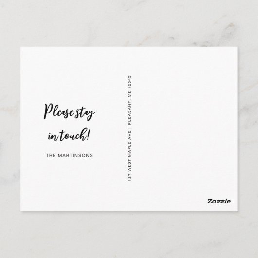 引っ越しましたおもしろいの再移転発表 ポストカード (裏面)