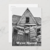 引っ越しましたおもしろいオールドダラプティハウス 案内ポストカード (正面/裏面)