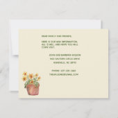 引っ越しましたおもしろいファミリーの猫祝の移動 案内状 (裏面)