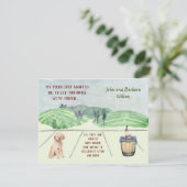 引っ越しましたおもしろいファミリー犬が引っ越しを発表 案内状 (スタンド正面)