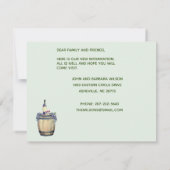 引っ越しましたおもしろいファミリー犬が引っ越しを発表 案内状 (裏面)