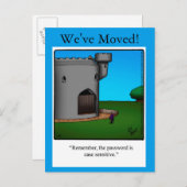 引っ越しましたおもしろいポストカード 案内ポストカード (正面/裏面)