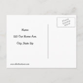 引っ越しましたおもしろいポストカード 案内ポストカード (裏面)