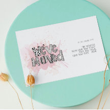 引っ越しましたお洒落水彩レタリング