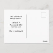 引っ越しましたからアリゾナ・ピンク・ハート ポストカード (裏面)