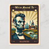 引っ越しましたからイリノイ |ヴィンテージはがき ポストカード (正面)