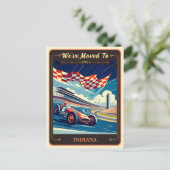 引っ越しましたからインディアナ |ヴィンテージはがき ポストカード (スタンド正面)
