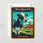 引っ越しましたからウィスコンシン |ヴィンテージはがき ポストカード (正面/裏面)