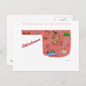 引っ越しましたからオクラホマポストカード 案内ポストカード (正面/裏面)