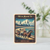 引っ越しましたからケンタッキー |ヴィンテージはがき ポストカード (スタンド正面)