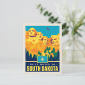 引っ越しましたからサウスダコタ インビテーションポストカード (スタンド正面)