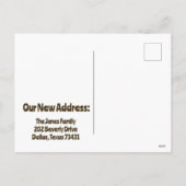 引っ越しましたからダラステキサス州はがき シーズンポストカード (裏面)