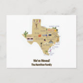 引っ越しましたからテキサス州はがき シーズンポストカード (正面)
