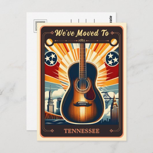 引っ越しましたからテネシー |ヴィンテージはがき ポストカード (正面/裏面)