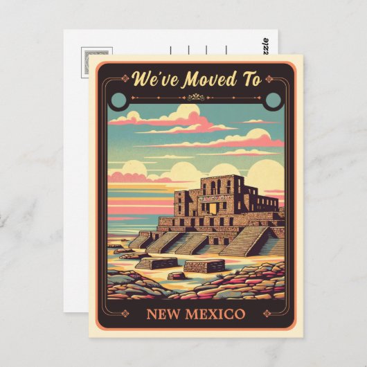 引っ越しましたからニューメキシコ |ヴィンテージはがき ポストカード (正面/裏面)