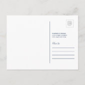 引っ越しましたからノースカロライナ インビテーションポストカード (裏面)