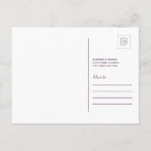 引っ越しましたからノースダコタ インビテーションポストカード (裏面)