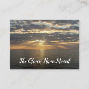引っ越しましたからビーチへのフォト挿入カード エンクロージャーカード