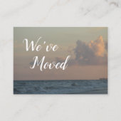 引っ越しましたからビーチ、フォトエンクロージャカード エンクロージャーカード (正面)