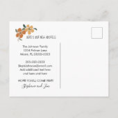 引っ越しましたからフロリダの新しい住所 案内ポストカード (裏面)