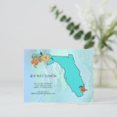 引っ越しましたからフロリダの新しい住所 案内ポストカード (スタンド正面)