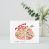 引っ越しましたからマッキニーテキサス州葉書 案内ポストカード (スタンド正面)