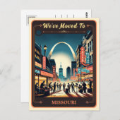 引っ越しましたからミズーリ |ヴィンテージはがき ポストカード (正面/裏面)