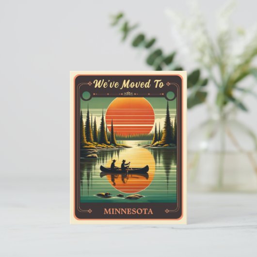 引っ越しましたからミネソタ |ヴィンテージはがき ポストカード (スタンド正面)